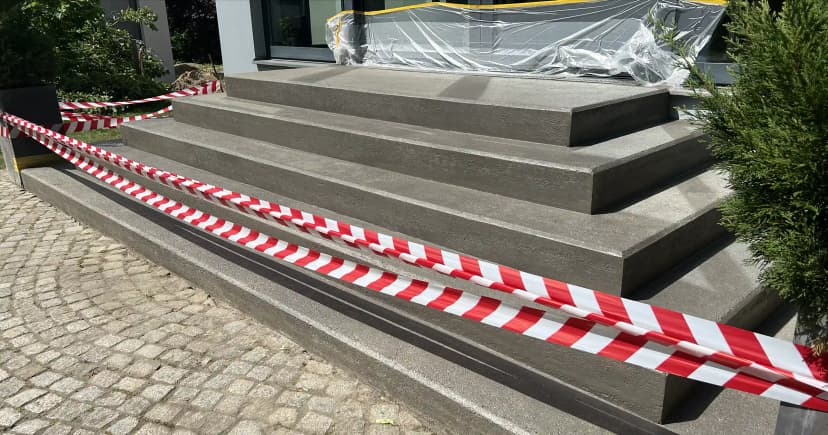 Sanierung einer Betonaußentreppe