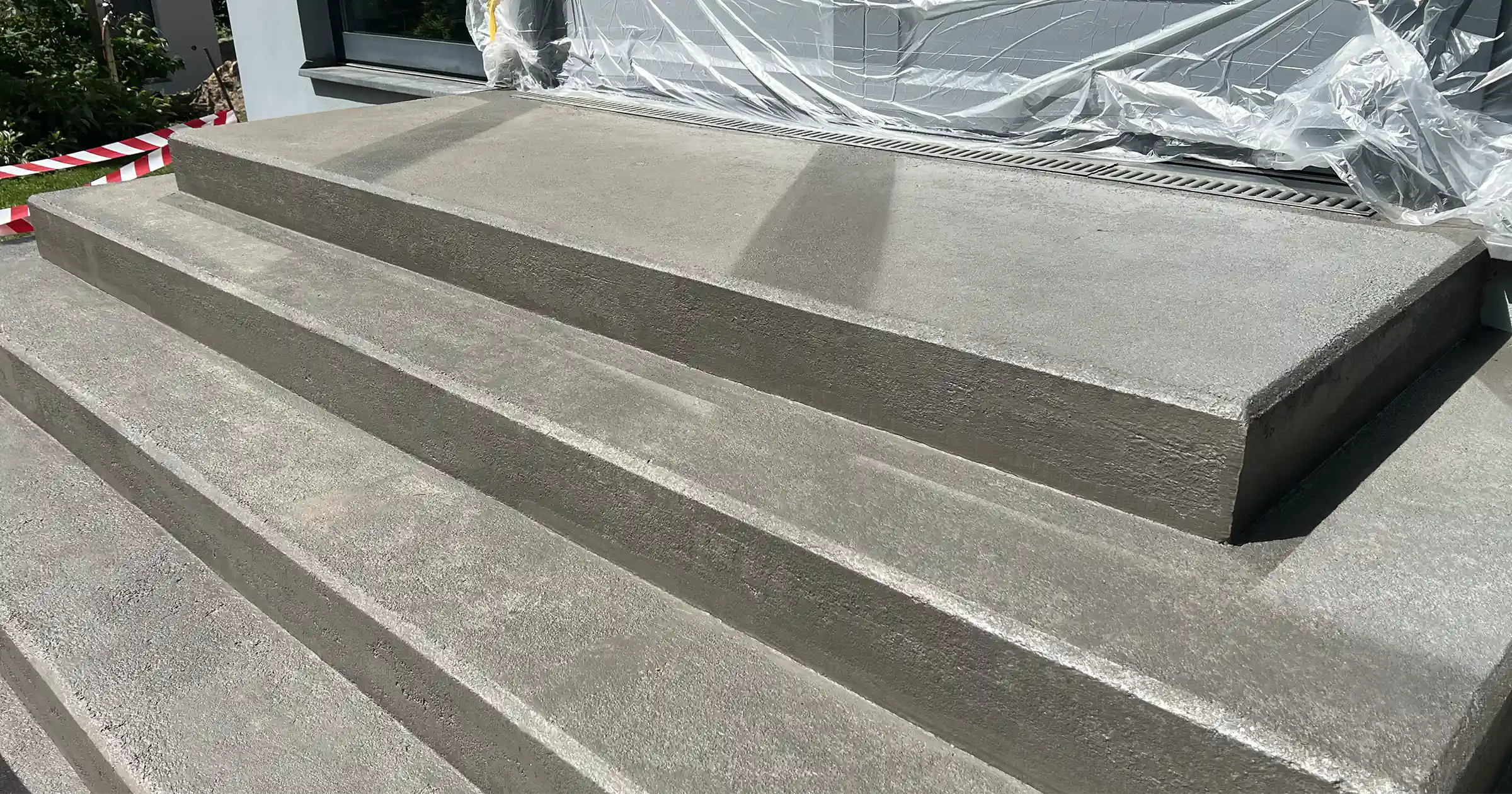 Versiegelte Betontreppe